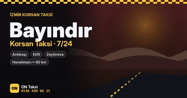 Bayındır korsan taksi