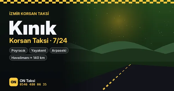 Kınık korsan taksi